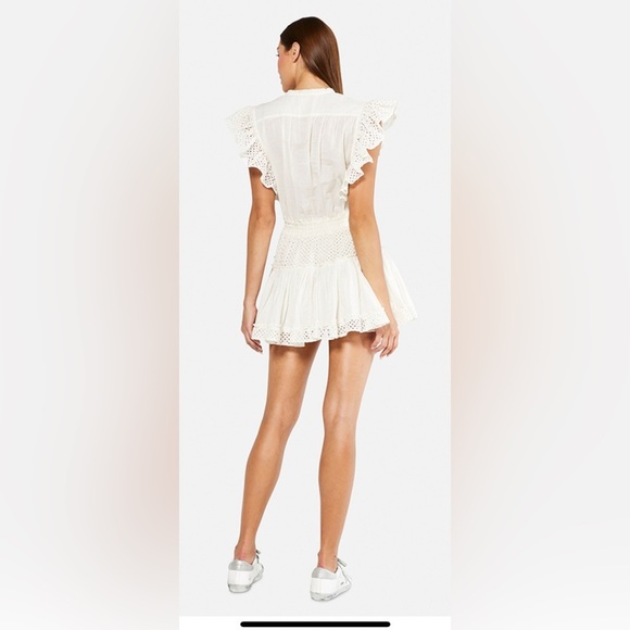 MISA Los Angeles Sarika Mini Dress – White – Size Large - Picture 2 of 8